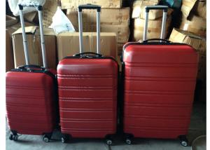 China Customized ABS Trolley Luggage , 3 Pcs Luggage Travel Set Bag Abs Trolley Suitcase on sale