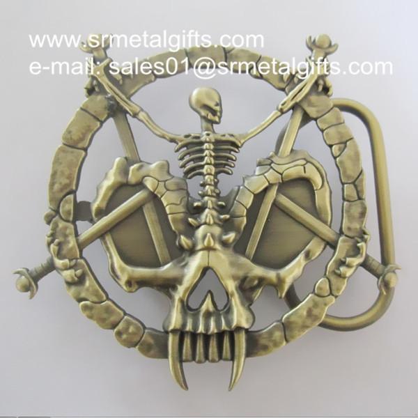 Quality Metal Halloween skeleton pin belt buckle, Halloween day skeleton belt buckles for sale