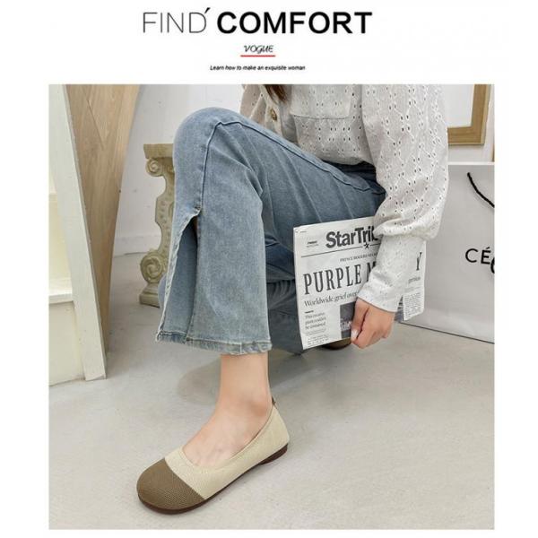 Elegant Round Toe Loafer Flat Shoes Comfortable For Women All Seasons
