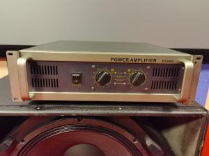 High-Performance Stage Power Amplifier 2X600W Class AB With LED Indicators Sound Professional Sound Amplifier For Events