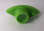 Two Spout Plastic Twist Off Cap For Plastic Oxygen Bag Packing , Green Color
