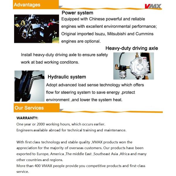 Lpg Compact Forklift Trucks Gasoline Engine 2.5 Ton Mini Forklift Truck