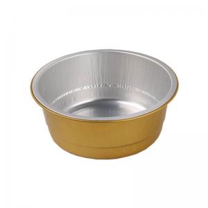 China 450ml Colorful Aluminum Foil Food Containers Smoothwall Disposable Pudding Baking Cups With Lid on sale