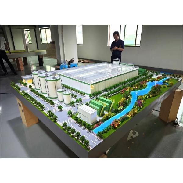 1:100 Water Treatment Plant Model Architectural Model Of Sewage Treatment Plant