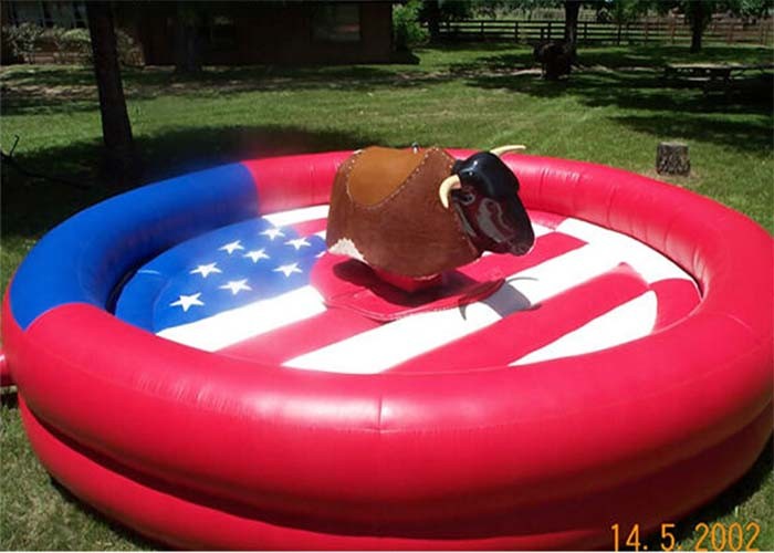 China Customized Inflatable Interactive Games , Rent Inflatable Rodeo Bull on sale