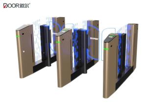 China Multiple color option speed gate with servo motor sine wave control technology wholesale