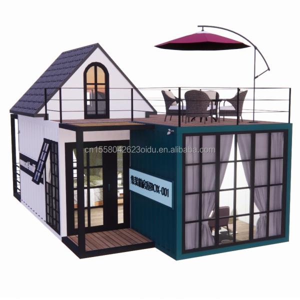 Family of Three 20ft Luxury 5m High Duplex Container Mobile House with Wall Alternatives and Aluminum Alloy Windows