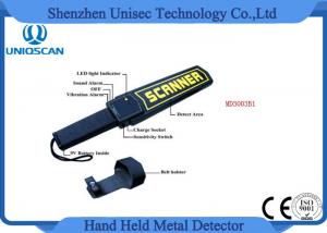 China High Sensitivity Hand Held Security Detector , Metal Detector Scanner For Airport on sale