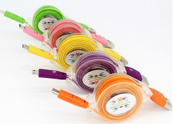 Quality Micro UUSB Extension Cable 3ft LED Visible Flowing Light Up Charging To Sync Data Cords for sale