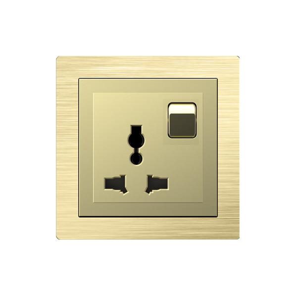 Quality OEM ODM Electrical Power Socket , 13A Three Pin Socket With Switch for sale