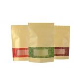 Bun Coffee 100g resealable zipper stand up foil lined kraft paper coffee bag