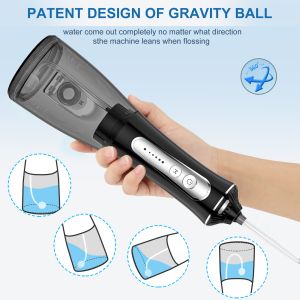 Waterproof Electric Water Flosser with 300ml Water Tank Capacity Rechargeable