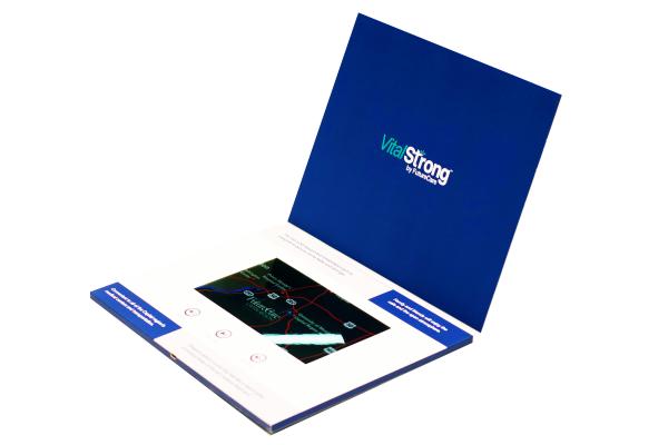 Quality Electronic digital video folder brochure in printing with LCD Screen for sale