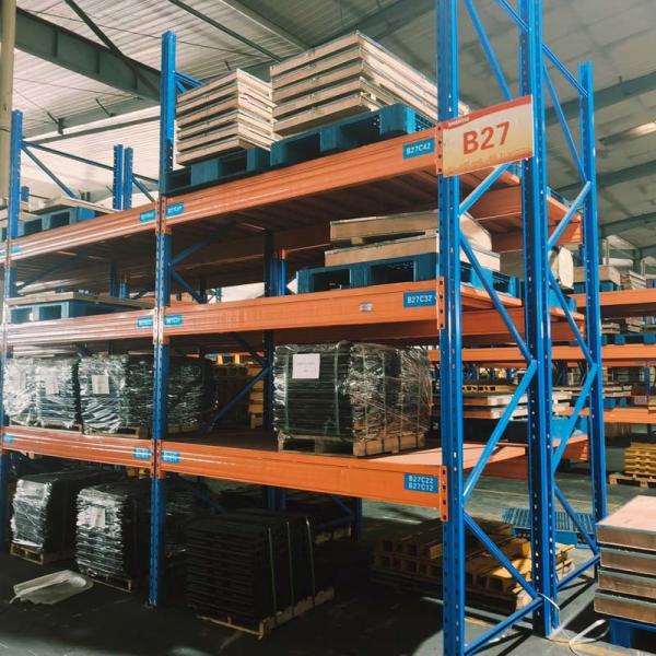 Customized Warehouse Pallet Rack With Orange Industrial Adjustable Heavy Duty Racks
