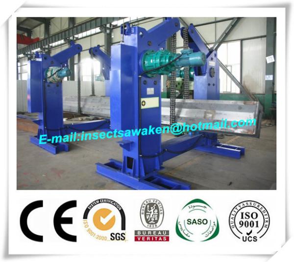 Quality Chain Type Turning H Beam Welding Machine Half Automatic 4 Tons Chain Tilter for sale