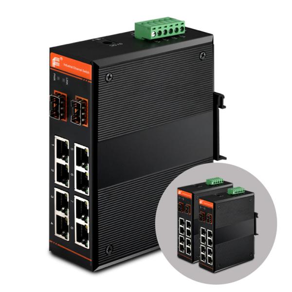 Quality Gigabit Central Ethernet Switch,managed,8x10/100/1000Base-TX + 2x1000Base-FX SFP for sale
