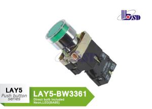 China Emergency Signals Green Push Button Switch With LED Direct Bulb ROHS And UL Certified wholesale