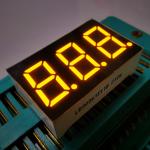 Super Bright Amber LED Display 7 Segment 3 Digit 9.2mm Common Cathode for Panel