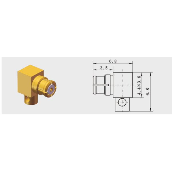 DC to 40GHz SMP RF Connector Coaxial Connector for RF Microwave Field