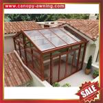 prefab solar villa gazebo glass aluminium aluminum frame sunroom sun room house