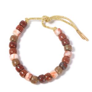 China Lurex Stone Beads Bracelet Adjustable Rope Gold Cord Braided wholesale