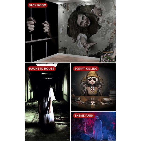 3D Custom Haunted House Props Outdoor Horror Zombie Halloween Costume