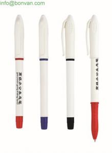 China cap style plastic ball pen,plastic gel ink pen, logo printed gel ink pen on sale