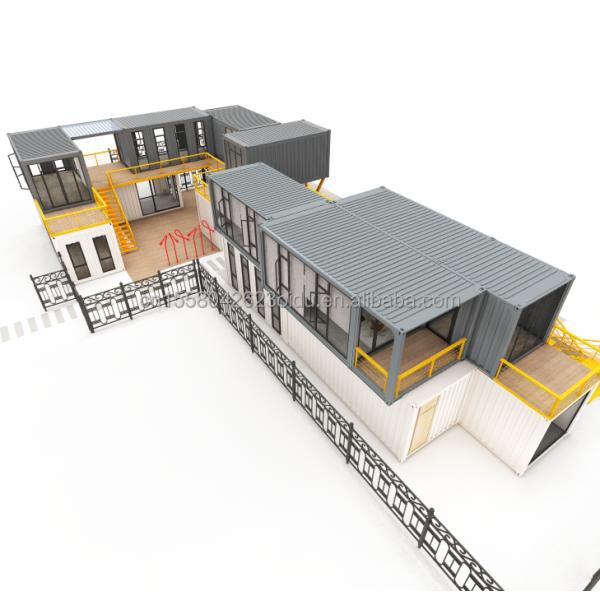 Galvanized Steel Square Tubes Main Structure for Custom Hotel Container House Design and Construction