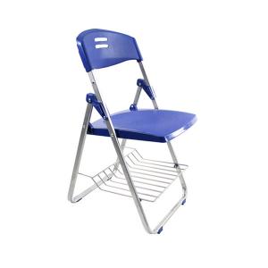 China 450*520*810mm Foldable Training Room Chairs With Book Net on sale