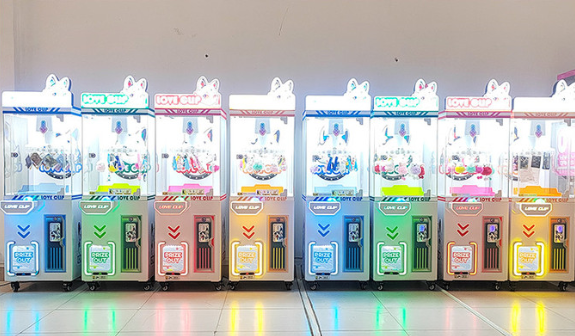 Big Warrior Coin-Operated Crane Machines Blue Game Starry Love Clip Machine