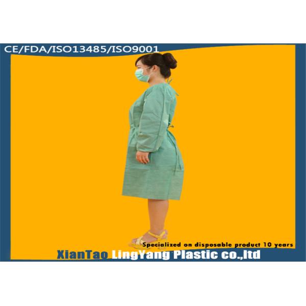 Customized Disposable Protective Gowns , Plastic Isolation Gowns Eco Friendly