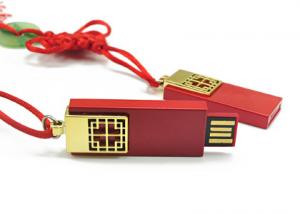 China Promotional Gift Slim USB Flash Drive With Chinese Culture Concentric Knot on sale