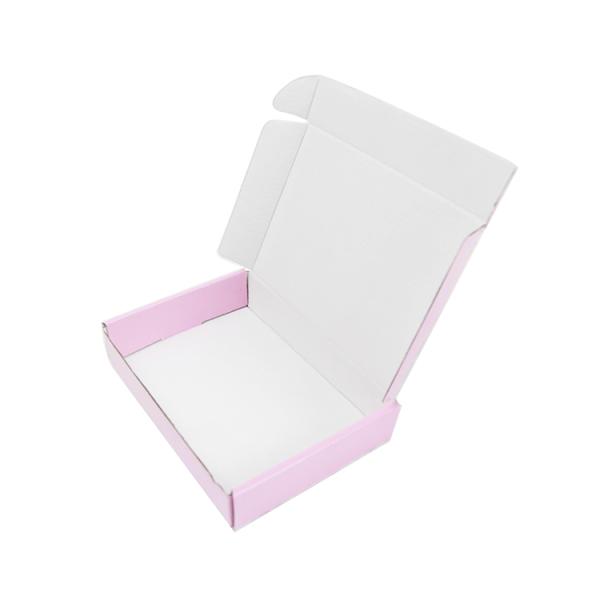 Customized Cosmetic Corrugated Packaging Mailer Box with Logo Print in Pink Color