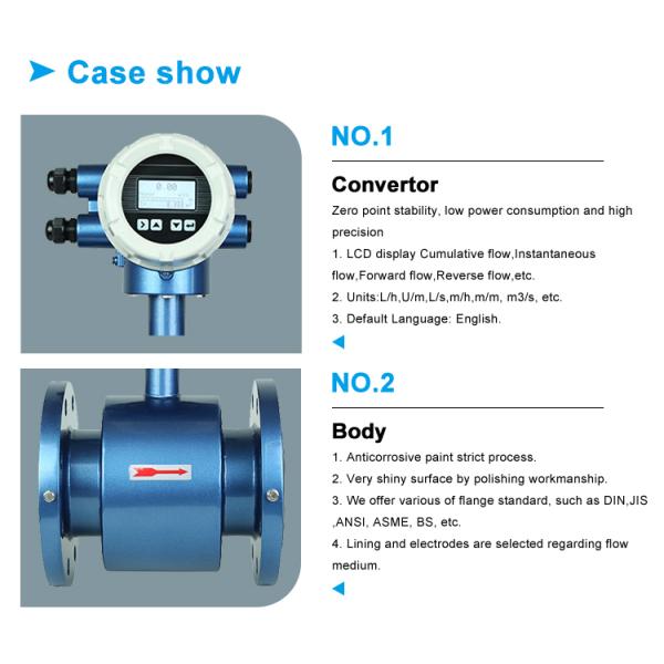Shengda 2 Inch 50 mm Water Flow Meter Digital Fluid Flowmeter