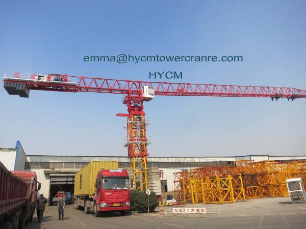 Quality QTZ315 Flat Top Tower Crane 75M Boom 3.2t Tip Load to UAE Market for sale