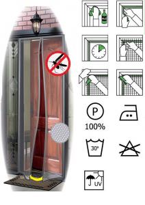 China magnetic screen door curtain ,magnetic mosquito net ,polyester door curtain,90*210cm on sale