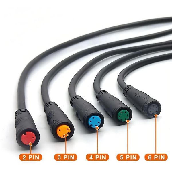 M8 connecting wire 2-6core waterproof plug butt joint controller waterproof wire connector