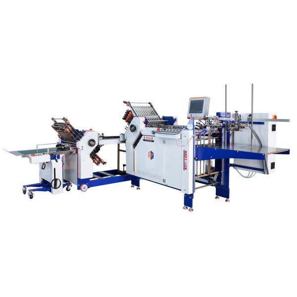 Automated Industrial Folder Machine Leaflets Brochure Folding Machine With Delivery Table