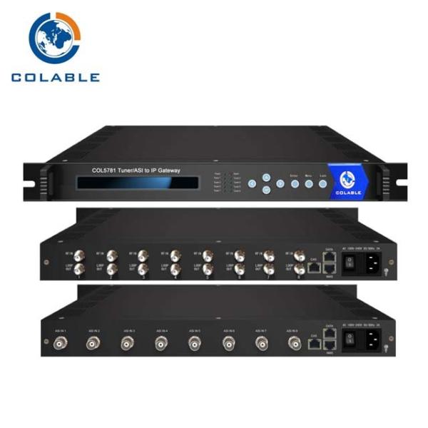 Quality 8 Channel ASI To IP Gateway , Digital CATV & IPTV 8 ASI To IP SPTS DVB Gateway for sale