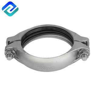 Dn40 Flexible Grooved Couplings Electroplating 304 Casting Pipe Fitting Dn10