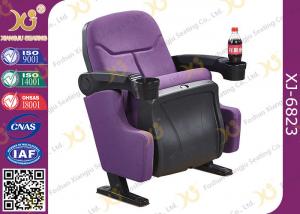 Indoor Theater Auditorium Movie Theater Chairs Stadium Seating With Cup Holder