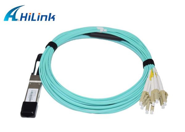 Quality 40G QSFP+ To 8x LC Connectors Active Optic Cable 5M AOC VCSEL Array for sale