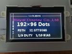 Customized STN/FSTN 192*64 Dots Size COG Graphic LCD Module Mono LCD White