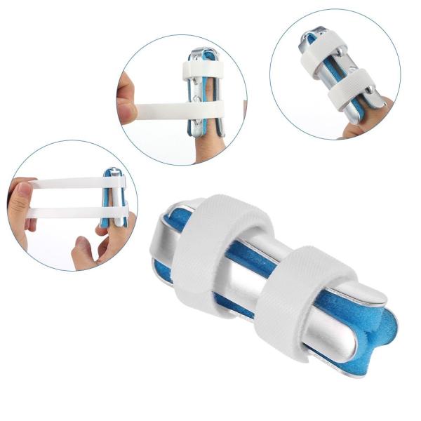Quality Adjustable finger splint S M L size finger support with foam blue color for sale