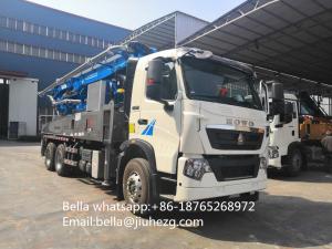China Sinotruk HOWO And Shanmac 30m 38m 48m 52m 56m 58m 63m 70m Mobile Concrete Pumps Truck Truck Mounted Concrete Pump wholesale
