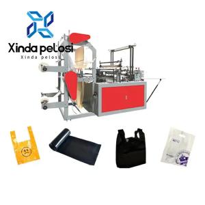 China Computerized Garbage Bag On Roll Making Machine With Hot Sealing And Cold Cutting on sale