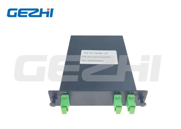 Quality 1x2 LGX Box Fiber Optical Splitter 1*2 SC/APC Connector For FTTH FTTA Distribution Box for sale