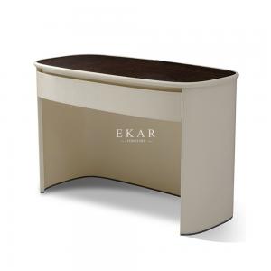 China Leather High Gloss Table Top Makeup Simple Design Modern Dressing Table wholesale