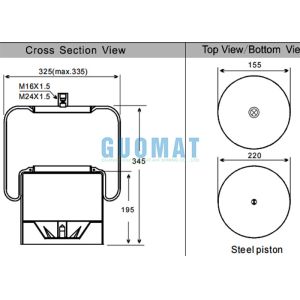 China 4838 NP01 Contitech Air Spring Mercedes Benz Suspension Air Balloon A9463200421 on sale