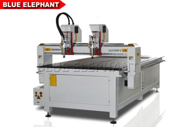 Quality Double Separate Heads Computerised Wood Carving Machine , Precision Stamp Engraving Machine for sale